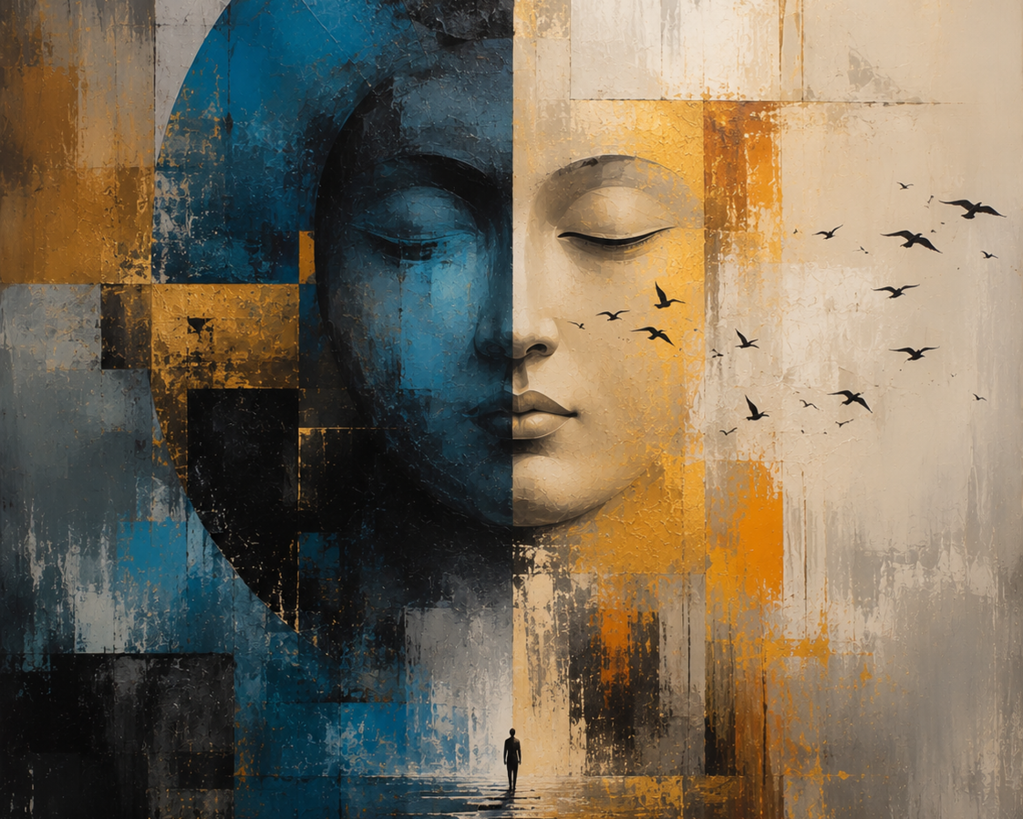 Abstract collection paintings