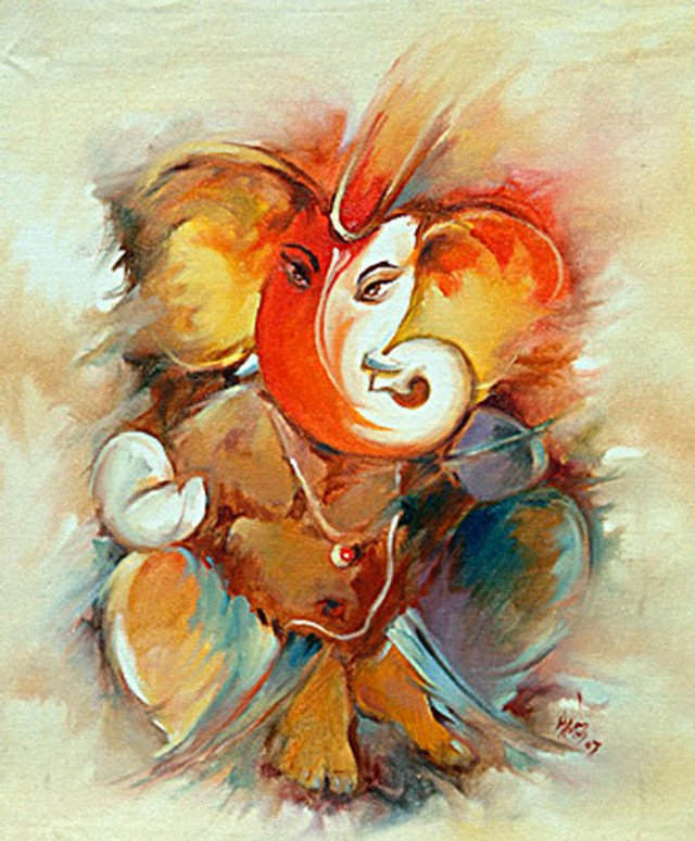 Image: Ganesha Painting with Strokes