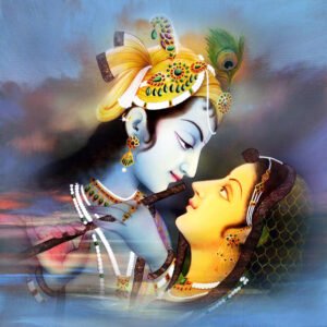 Image: Radha Krishna canvas painting