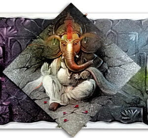 Image: Multipiece Ganesha painting