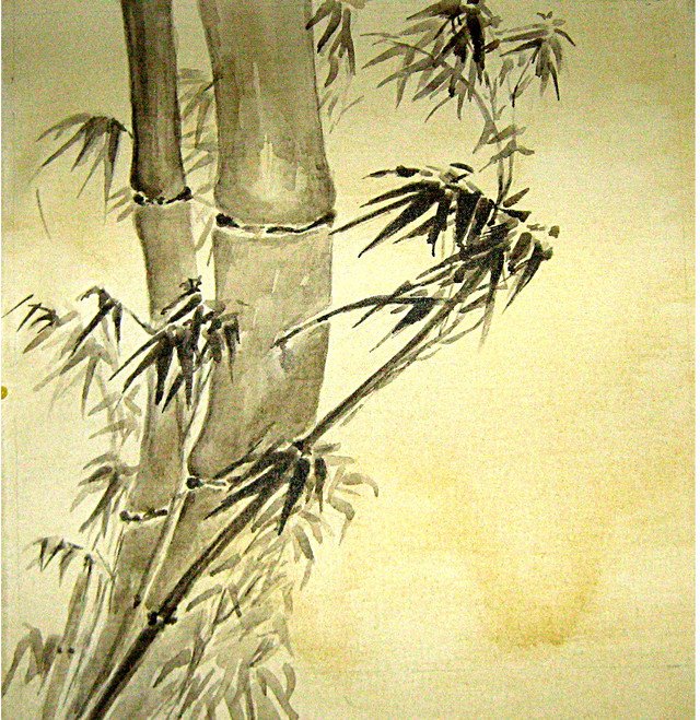 Image: Canvas painting of Bamboo