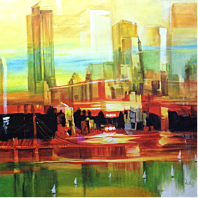 Abstract collection paintings