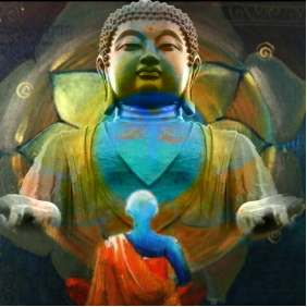 A collection of Buddha paintings