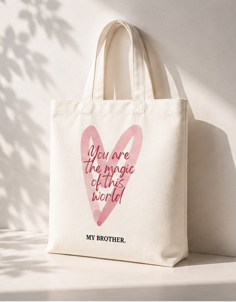 My Brother | Handmade Cotton Tote Bag