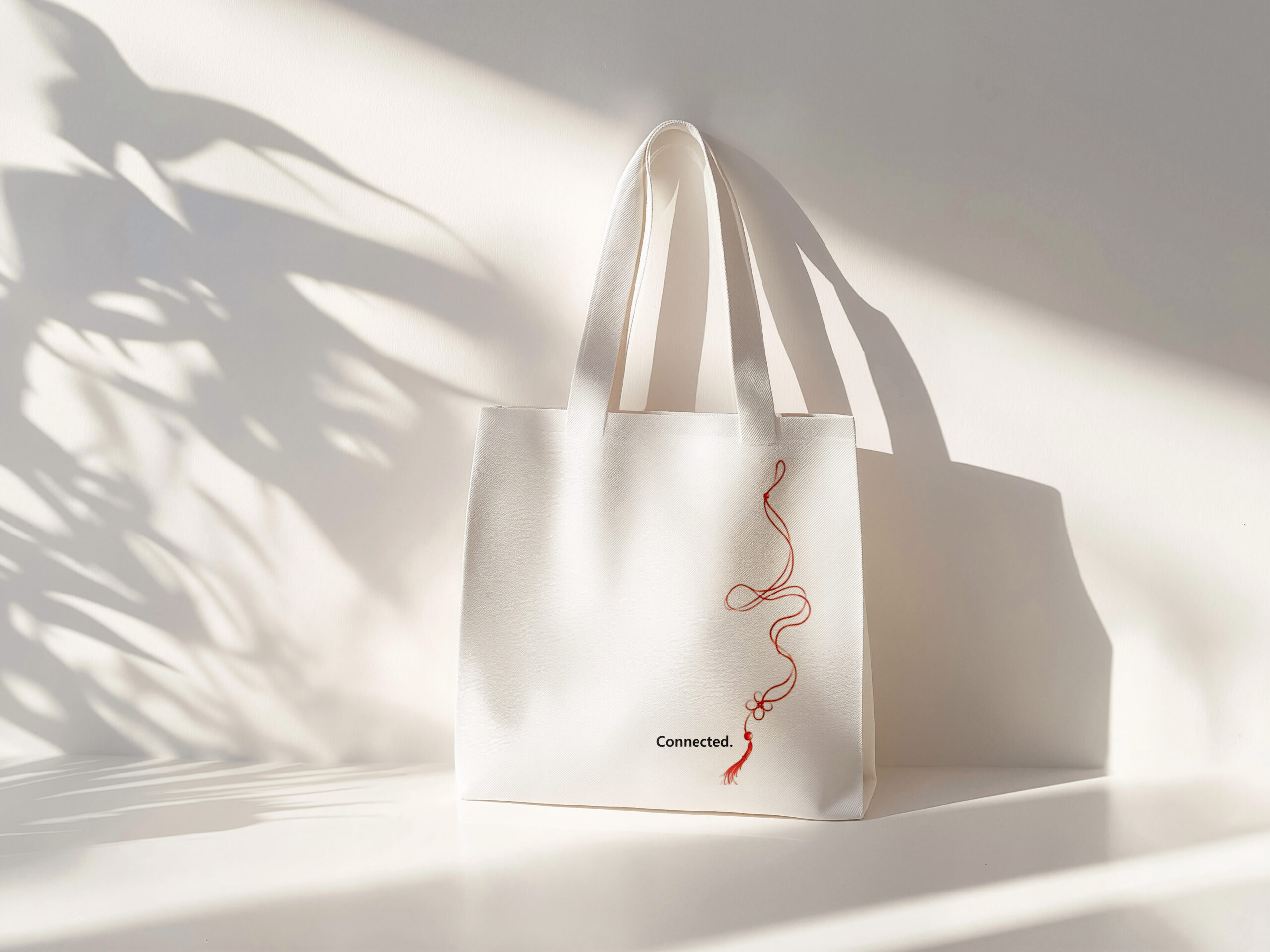Connected | Handmade Cotton Tote Bag